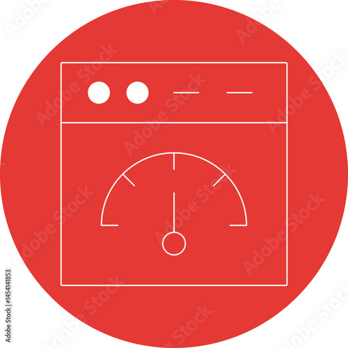 Web server icon single vector illustration