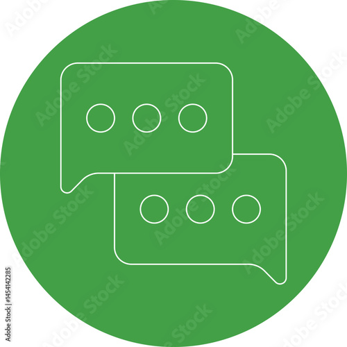Chat icon single vector illustration