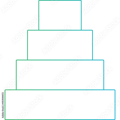 Stairs icon single vector illustration