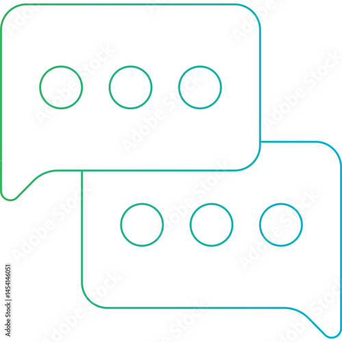 Chat icon single vector illustration