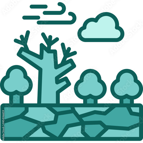 Landscape solid icon