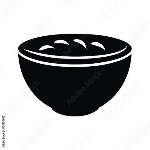 vector illustration of a oatmeal bowl