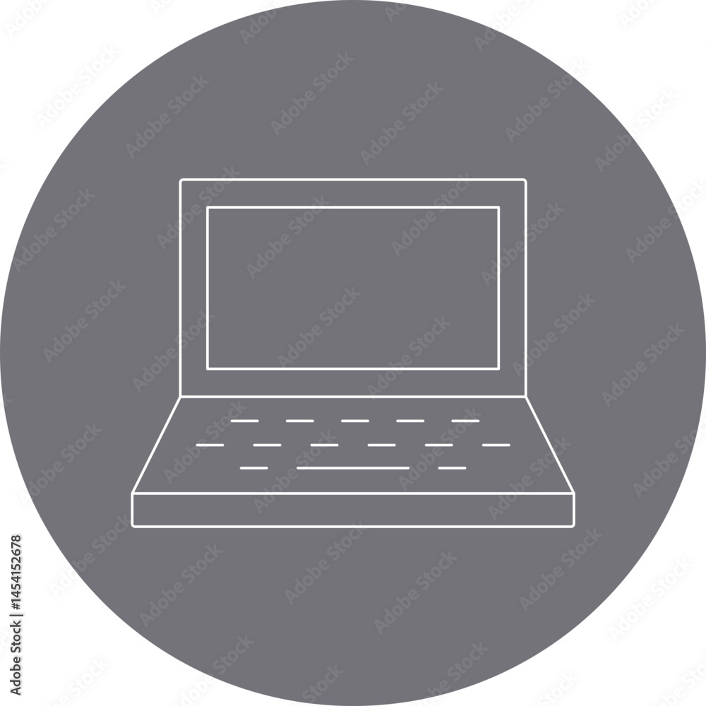Laptop icon single vector illustration Laptop icon single vector illustration