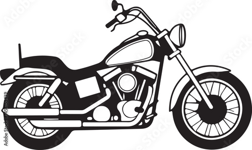 Motorcycle silhouette icon design.