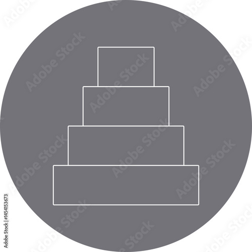 Stairs icon single vector illustration