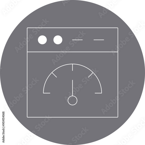 Web server icon single vector illustration