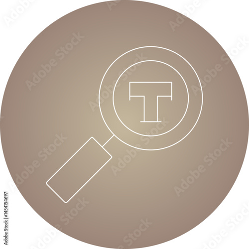 Search icon single vector illustration