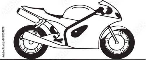 Motorcycle silhouette icon design.