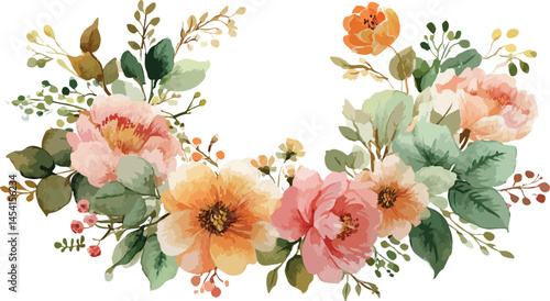 Colorful spring flowers at sunset, banner Pink rose and eustoma flowers in a corner floral arrangement