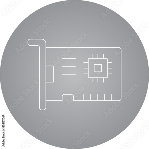 CPU icon single vector illustration