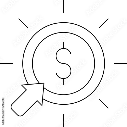 Clickbait icon single vector illustration