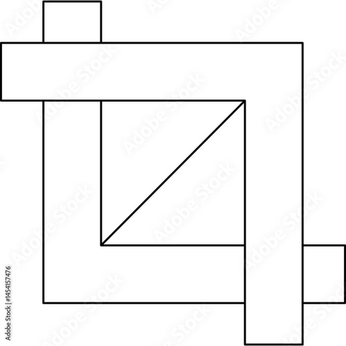 Crop icon single vector illustration