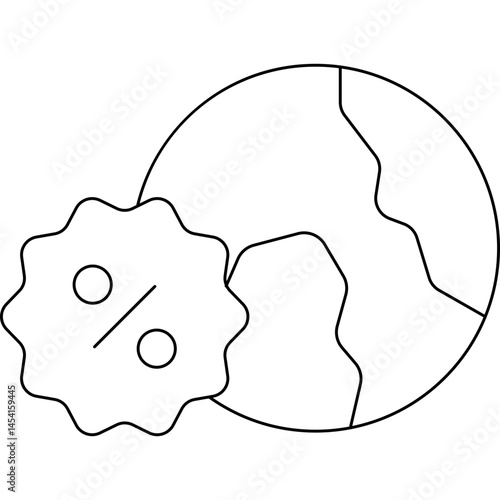 World icon single vector illustration
