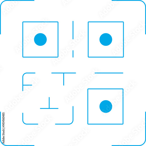 QR code icon single vector illustration