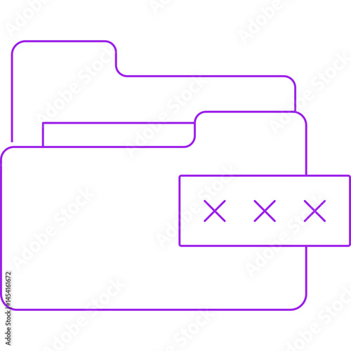 Files icon single vector illustration