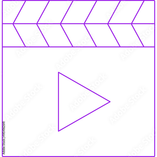 Video icon single vector illustration