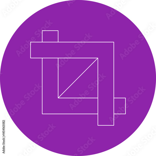 Crop icon single vector illustration