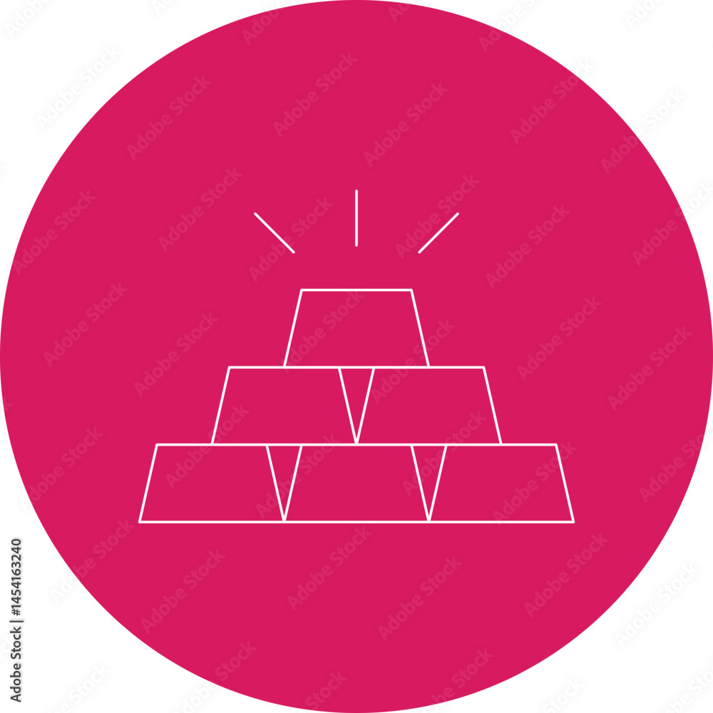 Gold icon single vector illustration Gold icon single vector illustration