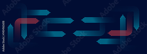 Abstract arrow direction. Technology background. High speed. Hi-tech