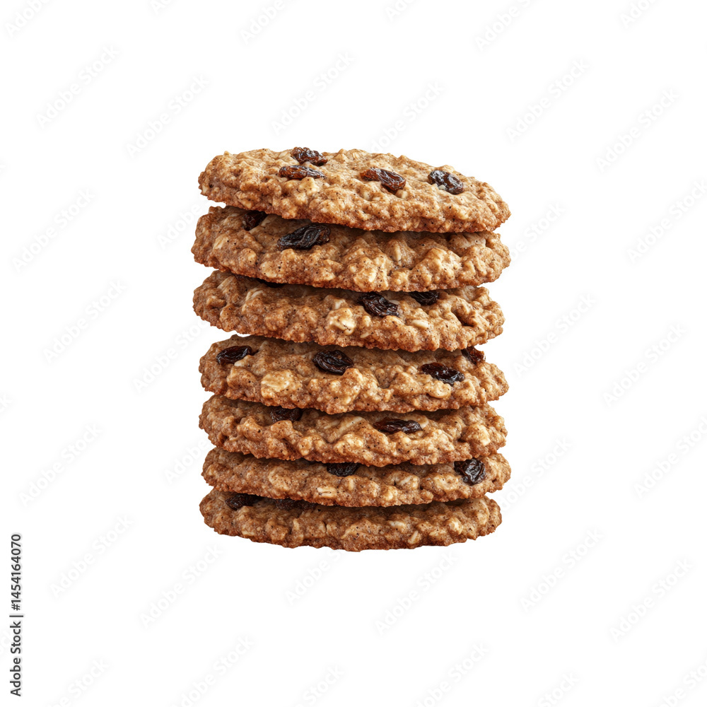 Stack of Delicious Oatmeal Raisin Cookies Stack of Delicious Oatmeal Raisin Cookies