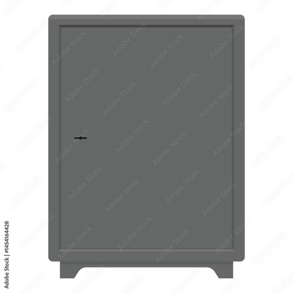 Metal steel safe with key to lock it for security Metal steel safe with key to lock it for security