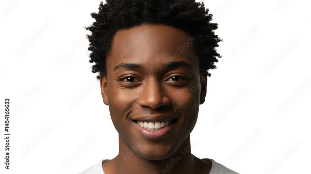Joyful Portrait of a Smiling Young Man Joyful Portrait of a Smiling Young Man