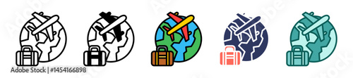 Tourism multiple icon