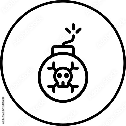 Bomb single icon vector illustration