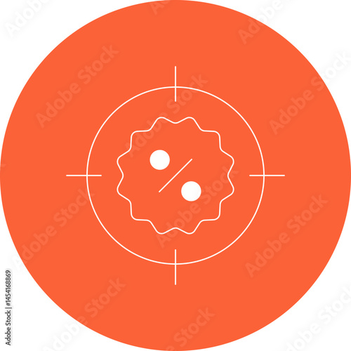 Target icon single vector illustration