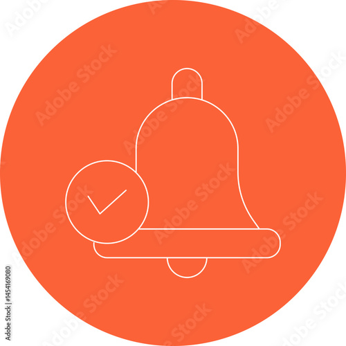 Bell single icon vector illustration
