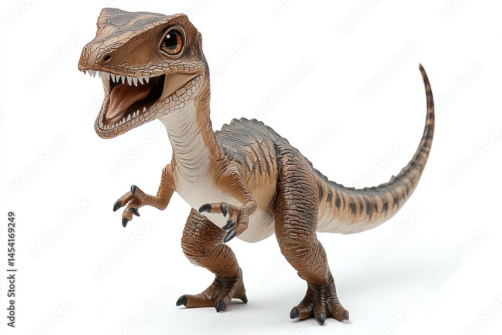 Obraz premium Cute prehistoric velociraptor