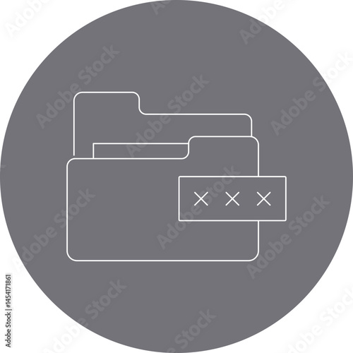 Files icon single vector illustration