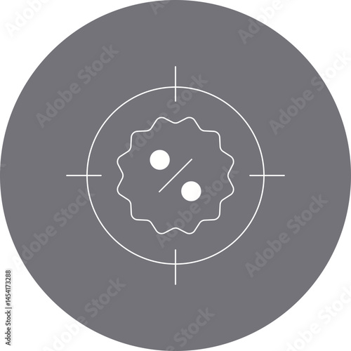 Target icon single vector illustration