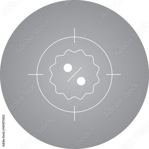 Target icon single vector illustration