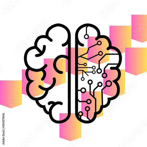 This is a design with gradient  shapes 