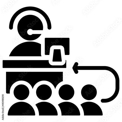 Queue Glyph Icon