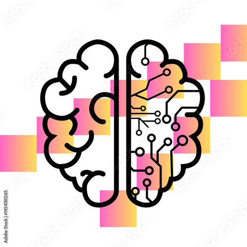 This is a design with gradient  shapes 