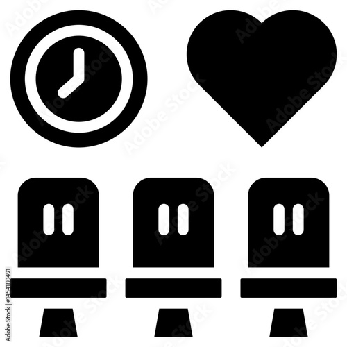 Patience Glyph Icon