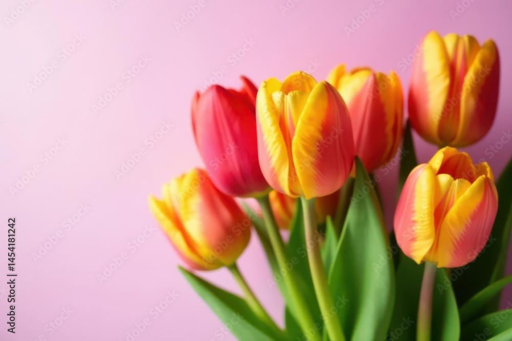 Close-up shot of colorful tulips, Easter theme , close-up, basket, bloom Close-up shot of colorful tulips, Easter theme , close-up, basket, bloom