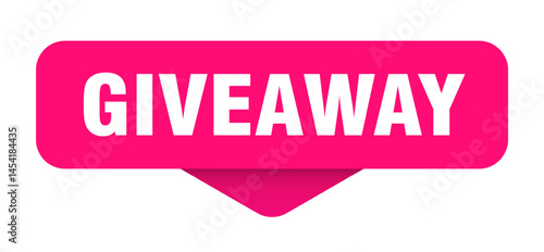giveaway sticker. giveaway sign on transparent background