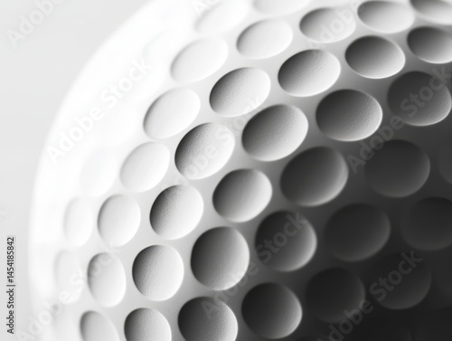 Obraz na płótnie Golf ball with dimples for aerodynamics. w salonie
