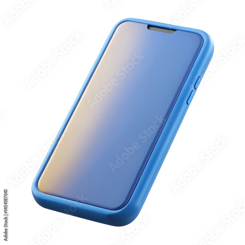 smartphone plastic 3d icons in cartoon plastic style minimal isolated on transparent white background, clipping path