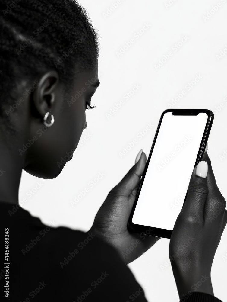A person's hand holding a modern smartphone. The phone features a large touch screen for user interaction, and the image captures the human aspect of using digital devices.