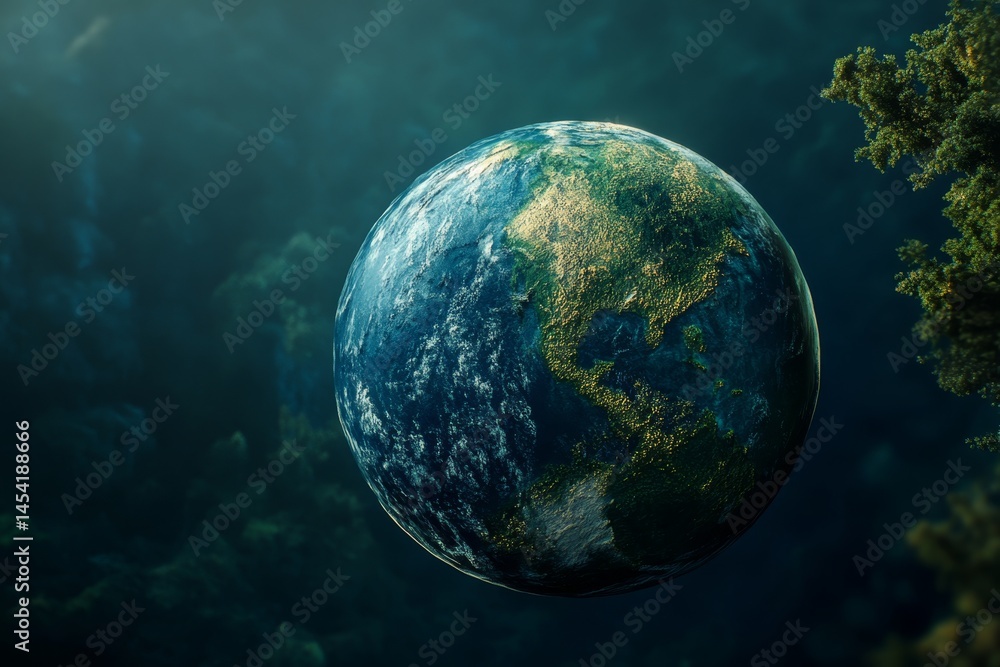 An image of Earth taken from space, showcasing the beauty and fragility of our home planet.