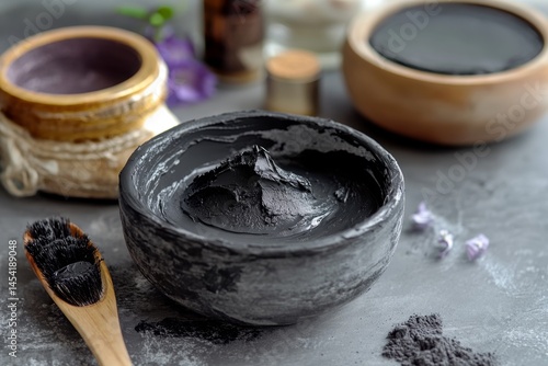 Obraz na płótnie Clay face mask ingredients w salonie
