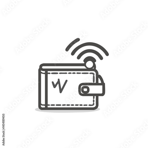 Digital Wallet Signals Wireless Connection