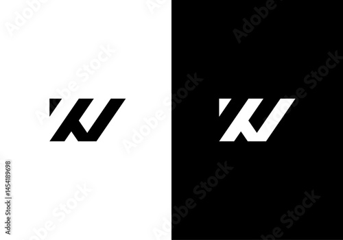 KV, VK monogram logo design