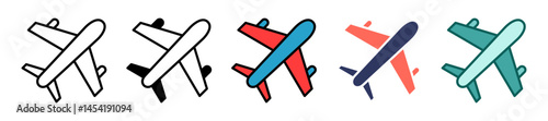 Plane multiple icon