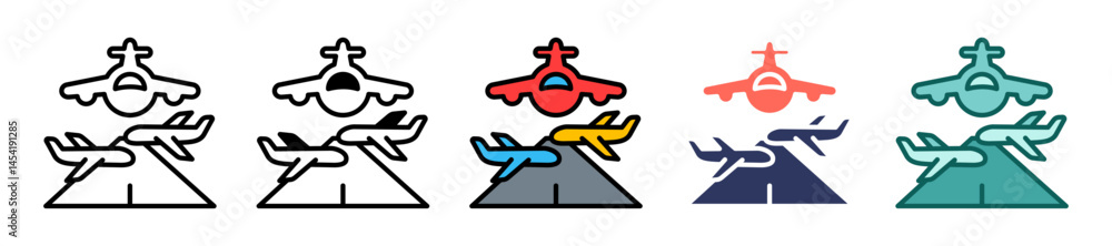 Airport Hub multiple icon Airport Hub multiple icon