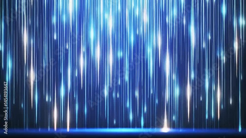 Blue Light Streaks Fall Dynamically